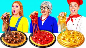 Кулинарный Челлендж# Я против Бабушки # Сумасшедшие Лайфхаки и Рецепты