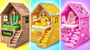 Домики Одного Цвета Бедная vs Богатая vs Ультра Богатая # Простые Трюки для Декора от Multi DO