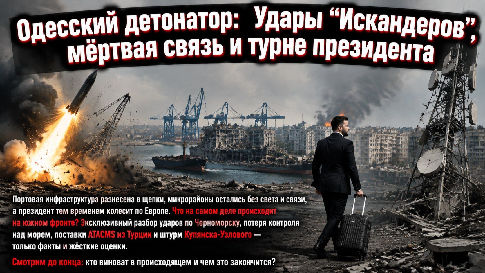 “Твоя власть утекает, очнись!” — бывший помощник Кучмы устроил разнос Зеленскому из-за Одессы