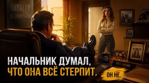 Истории из жизни |  Начальник думал, что она всё стерпит. Он не  | Жизненные истории