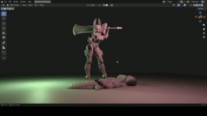 Лепка в blender 3d модели Кролика для печати