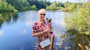Идём в лес прогуляться и искупаться🌲 БУСЯ С НАМИ 🐕