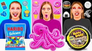 24 Часа Едим Еду Одного Цвета Челлендж # Безумная Кулинарная Битва от MeMeMe Challenge
