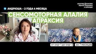 Мальчик не понимал простых просьб и почти не говорил. Сенсомоторная алалия. Через 7 месяцев занятий.