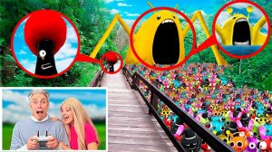 МОЙ ДРОН СНЯЛ БОЛЬШОГО SPRUNKI ПОЖИРАТЕЛЯ И ЖУТКОГО MR TREE SPRUNKI В РЕАЛЬНОЙ ЖИЗНИ!!!