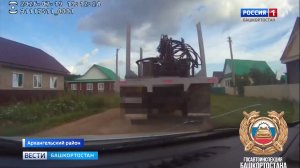 Пьяного водителя большегруза разыскали сотрудники ГАИ в Башкирии