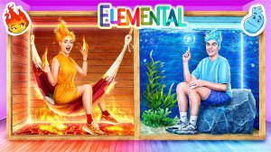 Эмбер и Уэйд из Элементарно в реальной жизни! Огонь vs Вода# Элементы строят крошечный дом