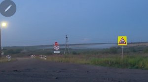 Вечерний туман над тундрой.