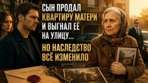 Аудиорассказ: Сын продал квартиру матери и выгнал её на улицу… Но наследство всё изменило