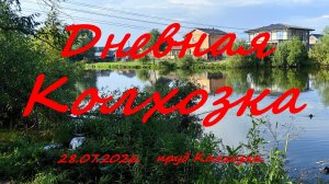 Дневная Колхозка. пруд Колхозка. Xinma x-15 bigfish. 28.07.2026. Рыбалка в Подмосковье.
