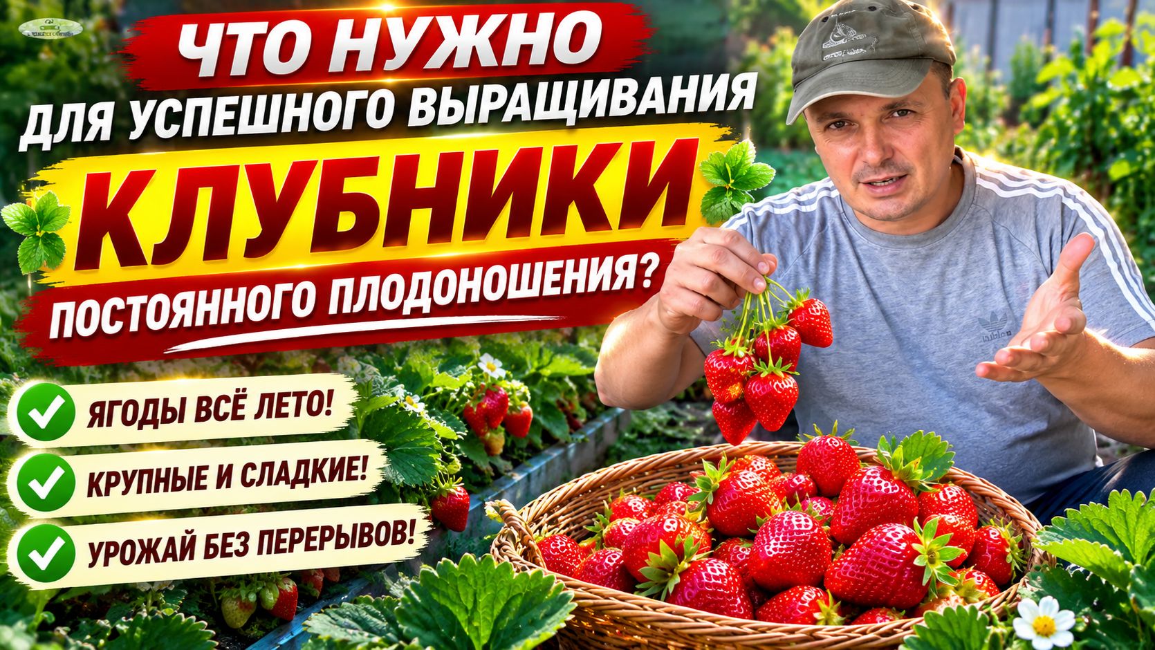 БОЛЬШИЕ ПРЕИМУЩЕСТВА КЛУБНИКИ ПОСТОЯННОГО ПЛОДОНОШЕНИЯ!