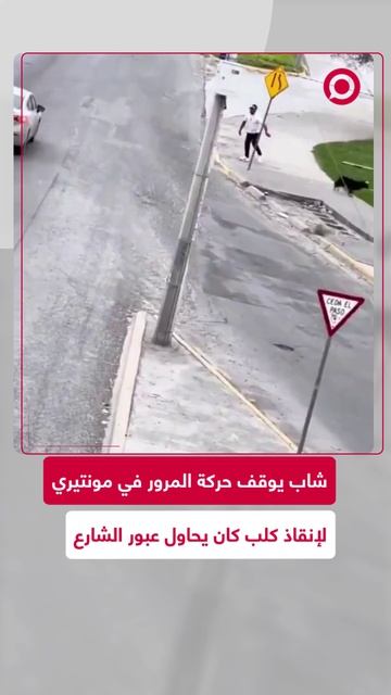 مشهد إنساني مؤثر في شمال المكسيك.. شاب يوقف حركة المرور المزدحمة في مونتيري.