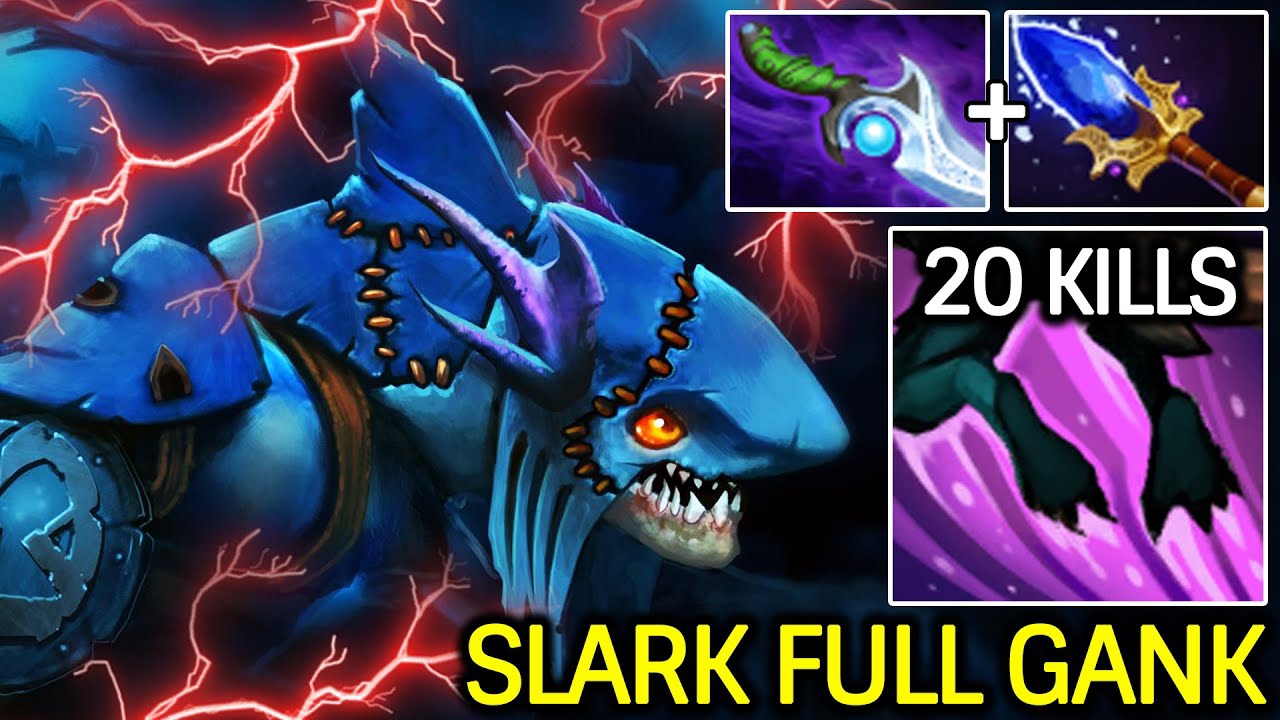 Slark Через Scepter + Diffusal 💀 100% Агрессивный Геймплей и Ганги | Гайд от @Dota2HighSchool