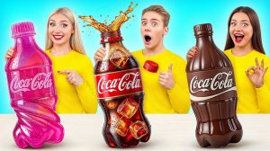 Мармеладная еда vs Настоящая еда vs Шоколадная еда Челлендж # Кухонные Войны
