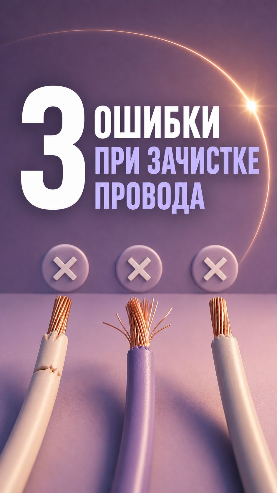 3 ошибки при зачистке провода⚡