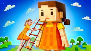 Мы Построили Гигантскую Куклу из Игры в Кальмара! Майнкрафт в Реальной Жизни!