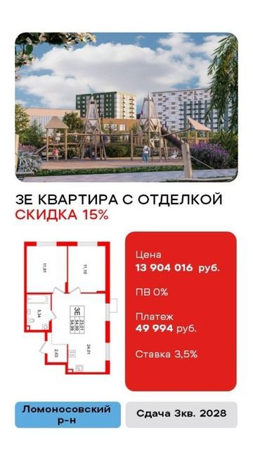 Квартиры со скидками без первоначального взноса в СПБ