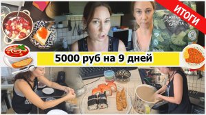Дожить до зарплаты. 5000 рублей на 9 дней - остальные дни. Итоги эксперимента.