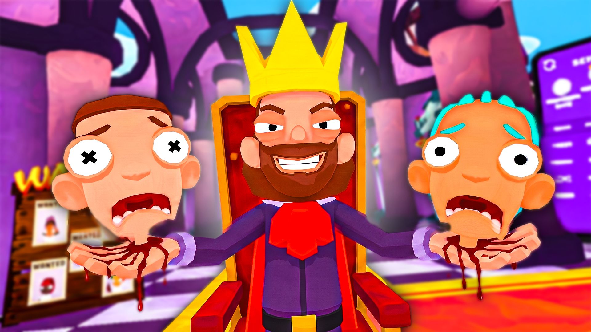 СУМАСШЕДШИЙ КОРОЛЬ VR ОТРЕЗАЕТ ГОЛОВЫ ПОСЕТИТЕЛЕЙ 👑 - Who's the King VR