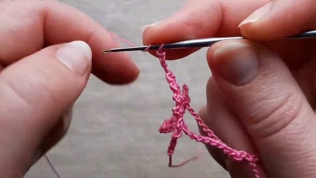Узор бабочки крючком