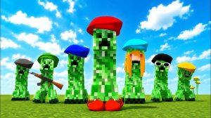 Танцующие криперы! Мем песня в minecraft! 😱