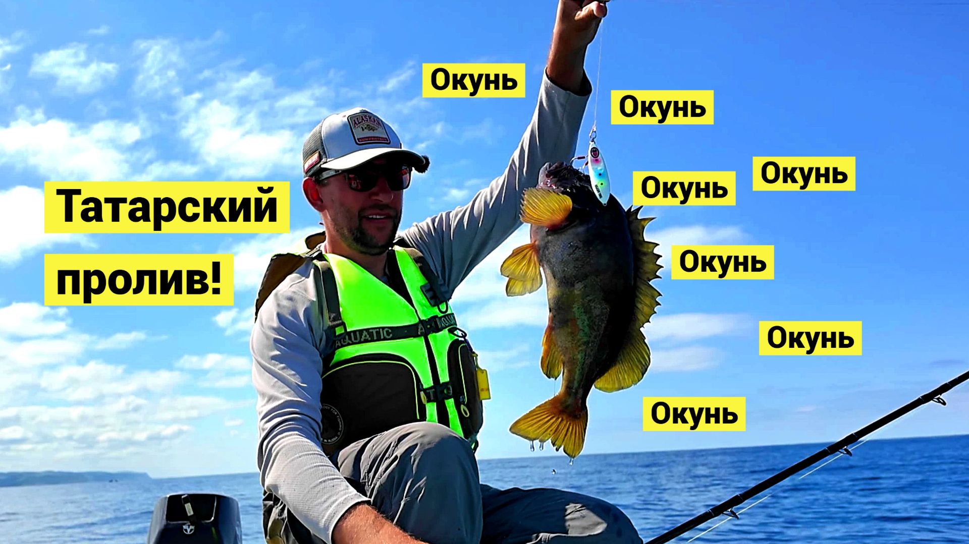 Голубой, жёлтый и золотой окуни Татарского пролива!