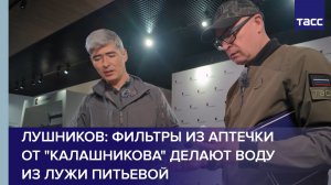 Лушников: фильтры из аптечки от Калашникова делают воду из лужи питьевой