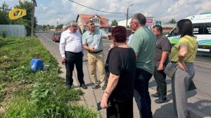 ГЛАВА ЖЕЛЕЗНОГОРСКА ПРОВЕЛ СОВМЕСТНЫЙ ВЫЕЗД С ЗАММИНИСТРА ЖКХ И ТЭК ПО ВОПРОСУ ПОДТОПЛЕНИЯ