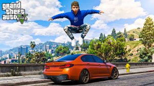 ШКОЛА ПАРКУРА ОТ ШКОЛЬНИКА ! ГАВРИК ЧУТЬ НЕ УПАЛ С КРЫШИ ! - ОТЕЦ И СЫН В GTA 5 ⚡ГАРВИН