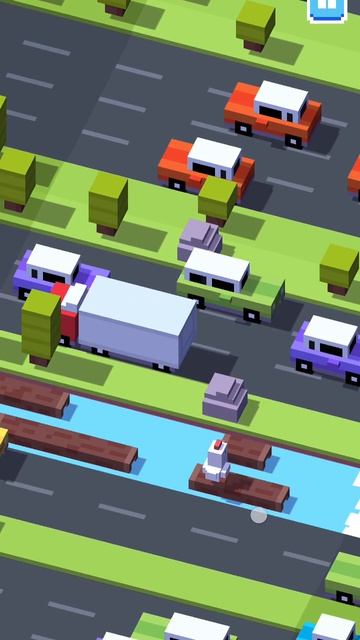 Играю в Crossy Road