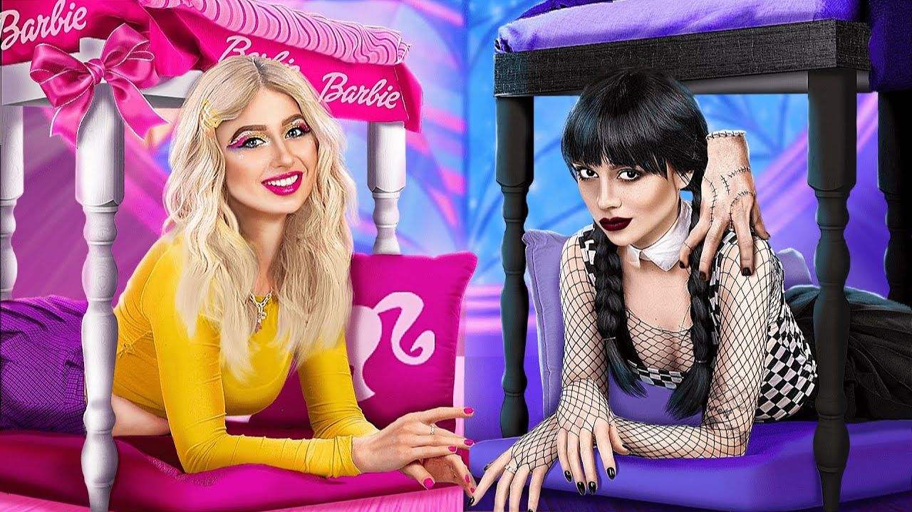 Уэнсдей Аддамс! Barbie против Уэнсдей!