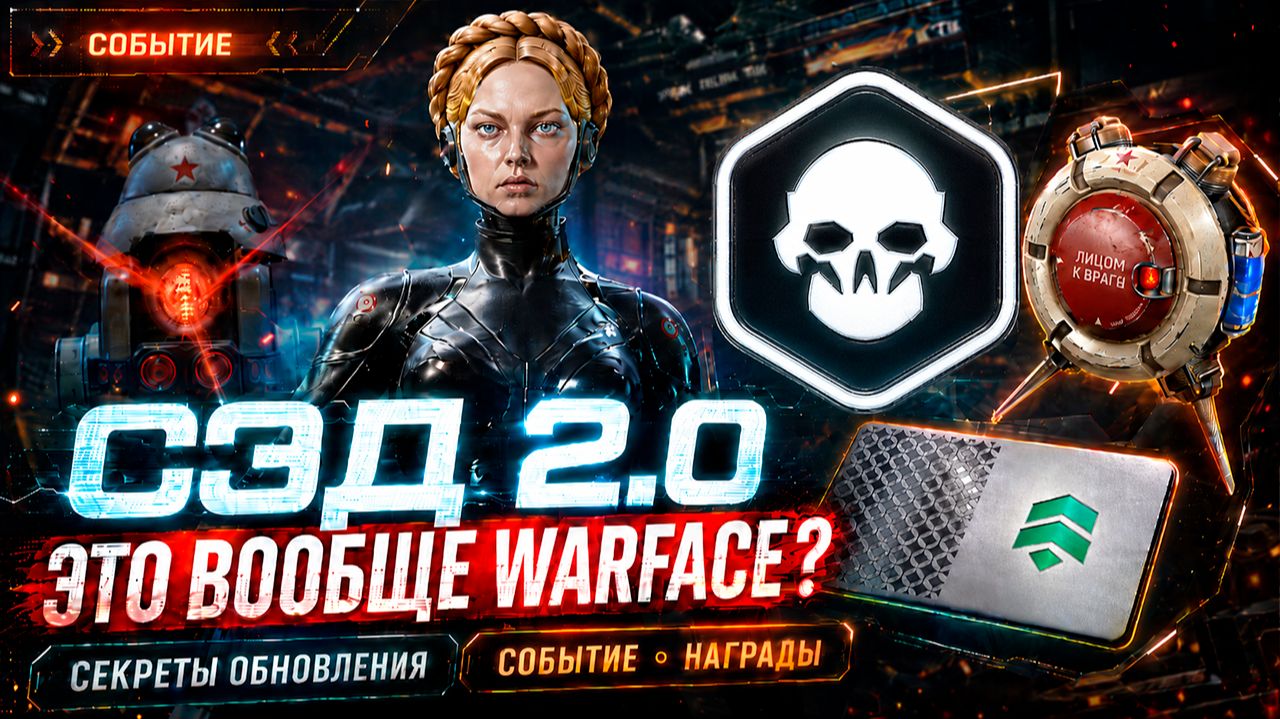 СЭД 2.0 ЭТО ВООБЩЕ WARFACE? СЕКРЕТЫ ОБНОВЛЕНИЯ СОБЫТИЕ НАГРАДЫ