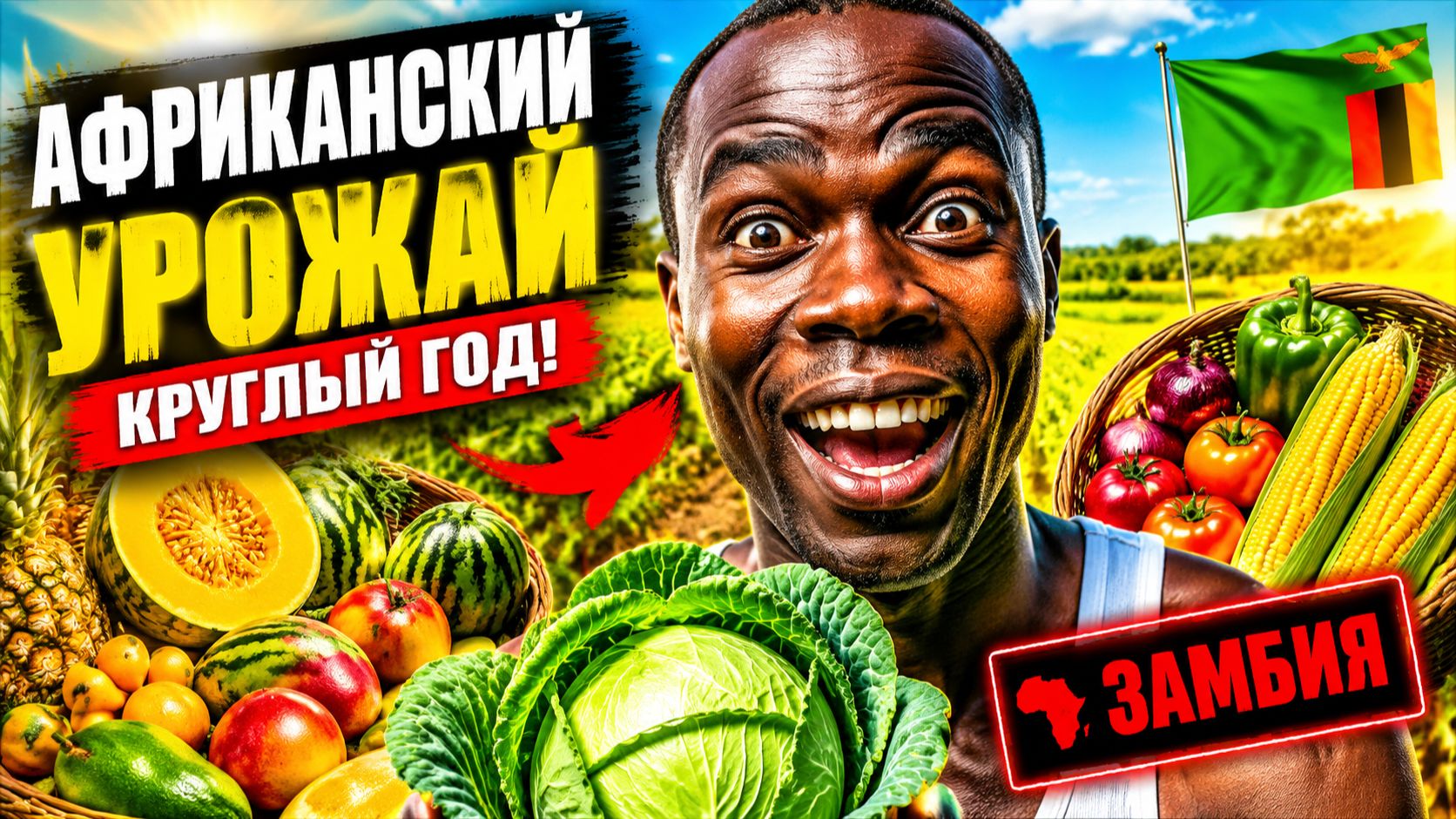 Замбия показала будущее сельского хозяйства Африки 😳 Что там растёт?