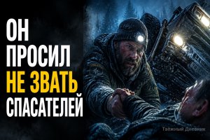 Я спас водителя на зимнике, но он боялся спасателей