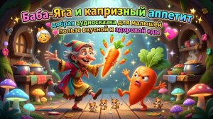 👵🥕✨ Баба-Яга и капризный аппетит — добрая аудиосказка для малышей о пользе вкусной и здоровой еды
