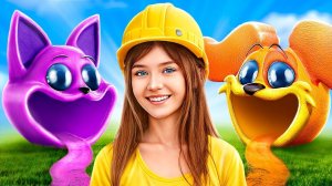 Кот Дремот vs Догдей! Кто сильнее# Мы построили крошечный домик!