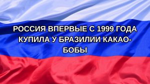 |Н. РФ| Россия впервые с 1999 года купила у Бразилии какао-бобы