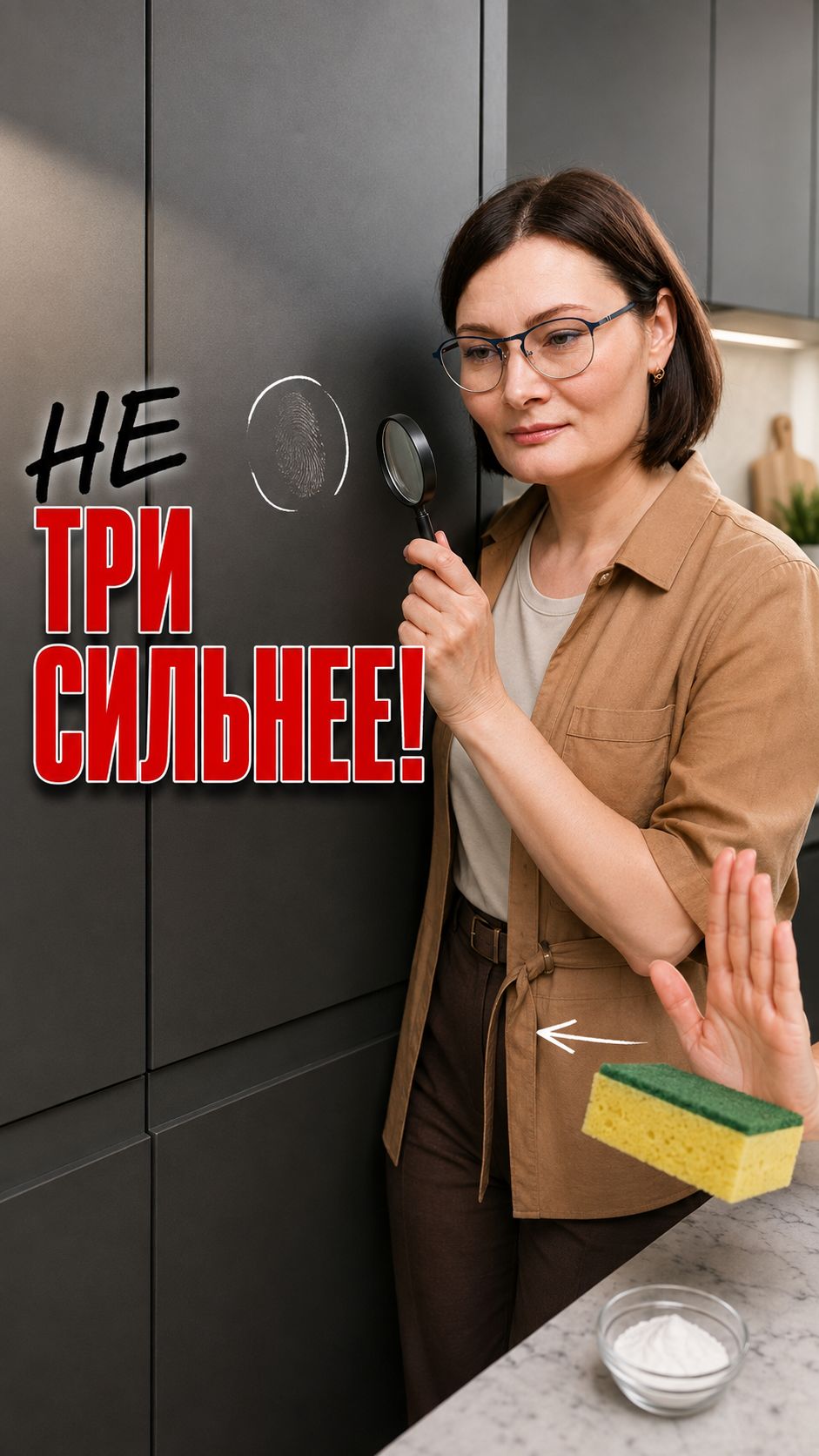 Как чистить матовый фасад кухни? #кухня #фасад #пятна #уборка