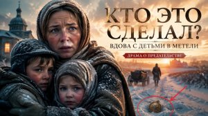 Кто это сделал? Вдова с детьми в метели | Драма о предательстве