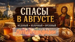 СПАСЫ В АВГУСТЕ  | МЕДОВЫЙ, ЯБЛОЧНЫЙ И ОРЕХОВЫЙ СПАС: ДАТЫ И ТРАДИЦИИ
