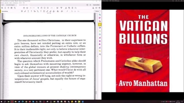″Ватиканские миллиарды″ от Avro Manhattan, читает Том Фрисс. Аудиокнига