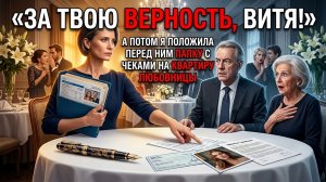 На жемчужной свадьбе муж поднял бокал за верность, а жена достала чеки на квартиру любовницы