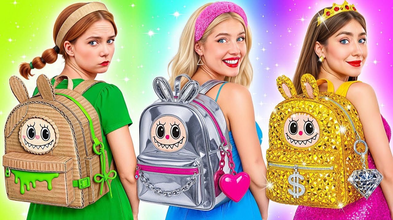 Rich Vs Broke Vs Giga Rich Girl в школе