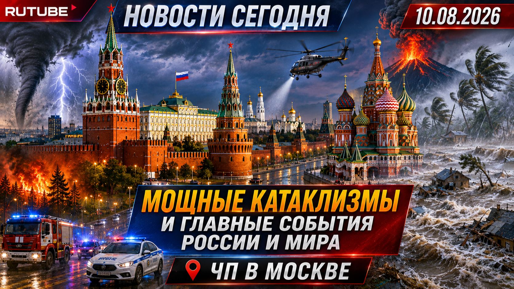 НОВОСТИ СЕГОДНЯ 10.08.2026 | ЧП в Москве, мощные катаклизмы и главные события России и мира