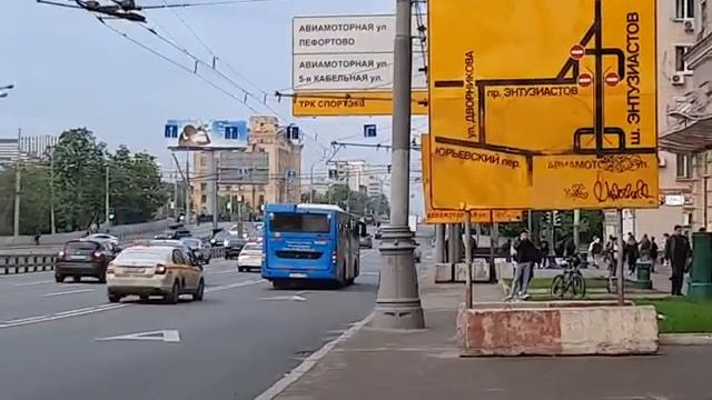 Автобус Лиаз-5292.65 следует в парк с маршрута м6