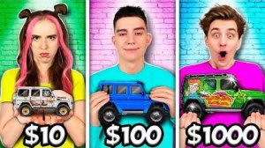 Игрушечный ГЕЛИК за 10$ vs 100$ vs 1000$ Челлендж ! Влад Бумага А4 Видео Влада Влад а4 Бумага а4 А 4