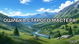 Ошибка старого мастера