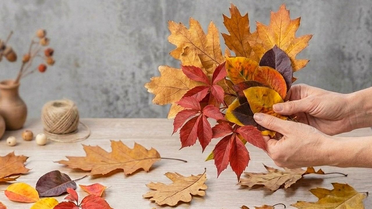 4 Ideas With Fallen Leaves,  Fall Decor And Leaf Crafts,Fall DIY Projects For Your Home