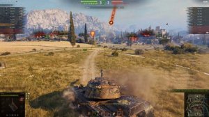 Мир танков. Полигон. Бой на T110E4. Взял  фрага и 2.7К урона.