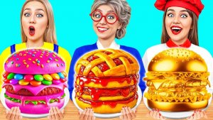 Кулинарный Челлендж_ Я против Бабушки _ Вкусные Рецепты с Едой